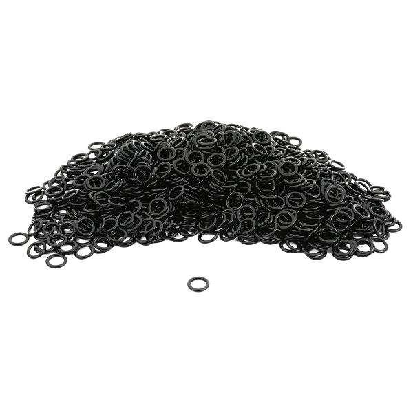 Кольца для бюстгальтера металл ⌀6.0 мм, черный, 50 шт