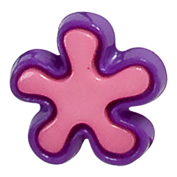 Пуговицы детские 18 мм, 36 шт, №335/284 розовый/сиреневый, Gamma AY 9900