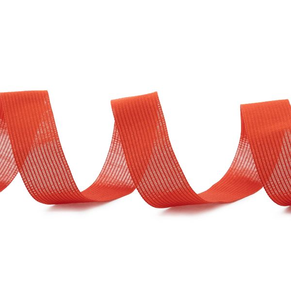 Тесьма (лента) окантовочная 24 мм / 100 метров, 3.8 г/м, 010 красный