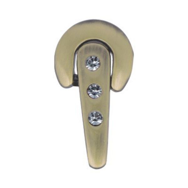 Застежка декоративная металл 32х16 мм, 10 шт, 11 матовое золото (прозрачный), Micron GH 1021