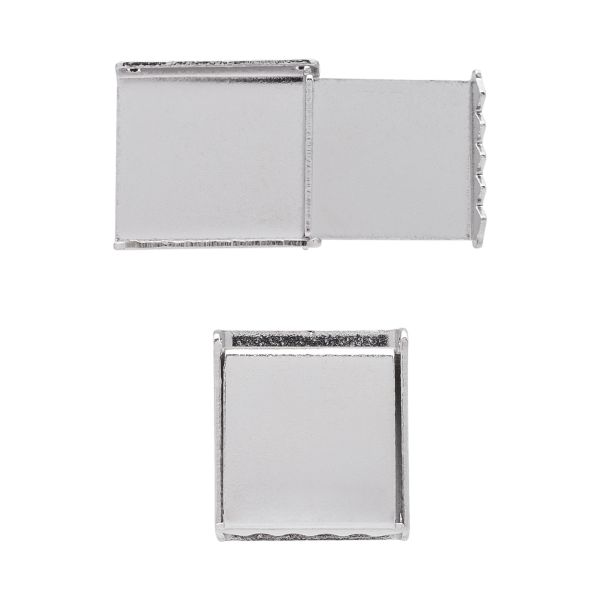 Наконечник-зажим для стропы 10 мм, 50 шт, серебристый, UNK02