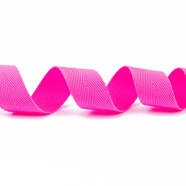 Стропа (ременная лента) 25 мм / 5х2.5 метра, фасовка, яр.розовый, 3816 (3074)