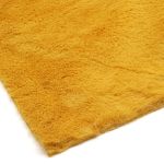 Мех Кролик ворс 8мм (48 см*50 см), плотность: 280 г/м²,100%п/э (горчичный) 23697