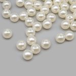 Бусины пластик (жемчуг) ⌀10 мм, 50 г, Astra&Craft (003 NL телесный)