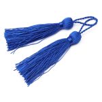 Кисти шторные 70.0 мм, вискоза, цв.234 василек, 5 шт