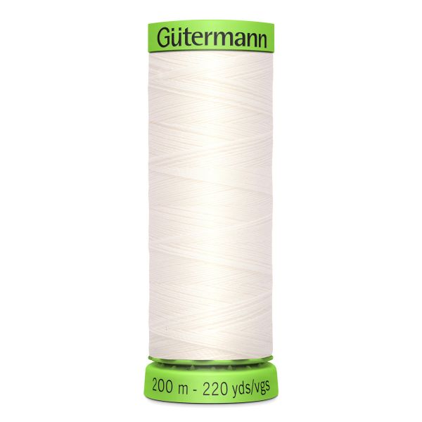 Нитки для тонких тканей Gutermann Extra Fine 150, 200м, 111 айвори, 5 катушек