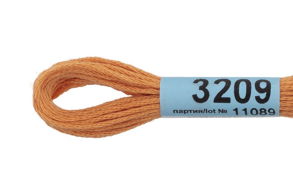 Мулине Gamma 100% хлопок, цв.3209 св.персиковый, 24 мотка по 8 метров
