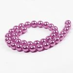 Бусины пластик (перламутр) ⌀6 мм, цв. 093 т.сиреневый, 50 гр. (483 шт), Magic4Hobby