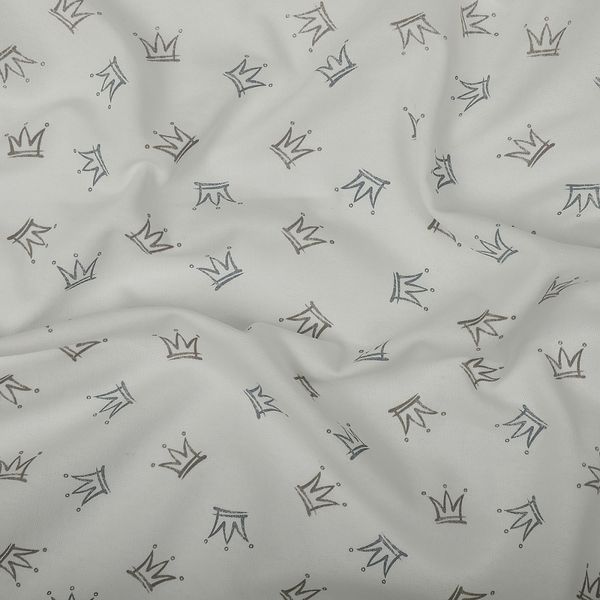 Футер 2-нитка начес 190 г/м², 100-100 см / 6 метров, N-ДЛ190-02, цв.бел/серый