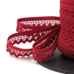 Резинка бельевая (ажурная) 13.5 мм / 50 метров, бордовый, 0313/81