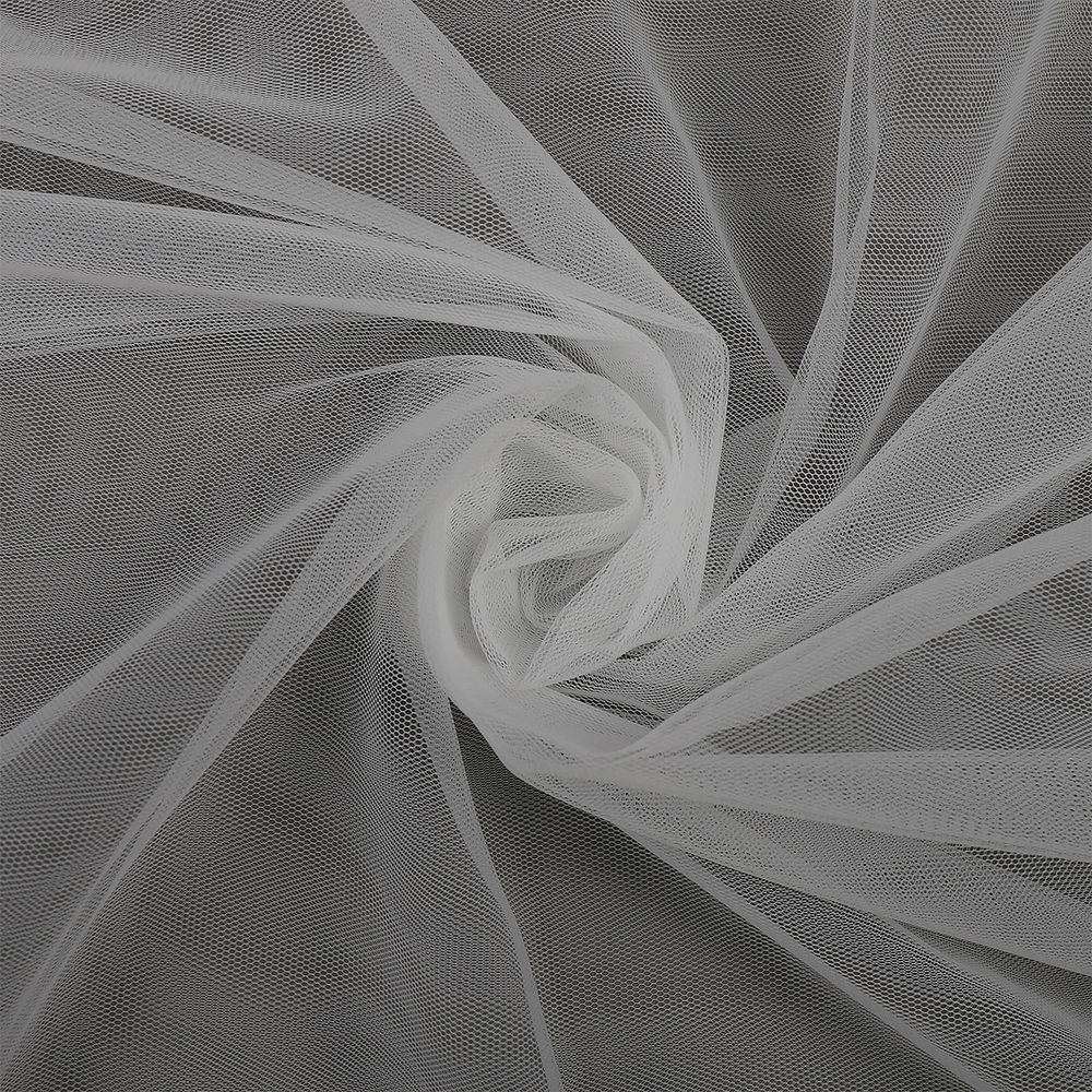 Сетка бельевая эластичная ультратонкая (эффект голого тела) 20 г/м², шир.300 см / 5 метров, Т1116.01/5, молочный /Т1116.01/5/