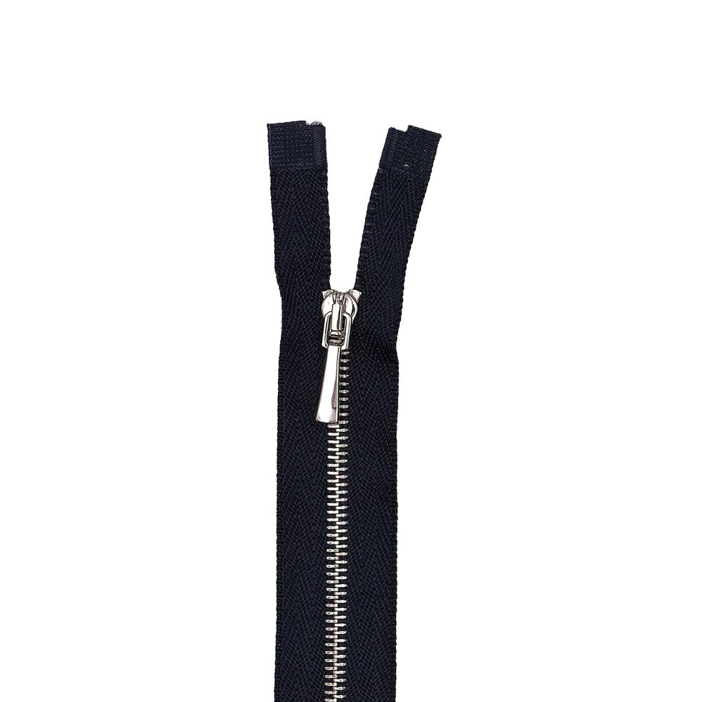 Молния металл Т2 (2 мм) 1 зам., разъем., 70 см, никель, 233 т.синий, 1 шт