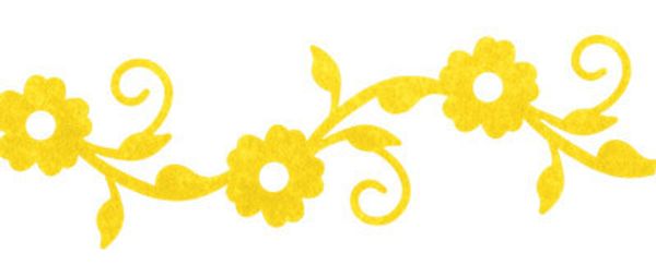 Лента из фетра 5 шт по 1 м, D168 желтый, Annet JFC-01