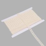 Кружево вязаное (тесьма) 10 мм / 13.72 метра, хлопок, неотбеленный, 3AR3314