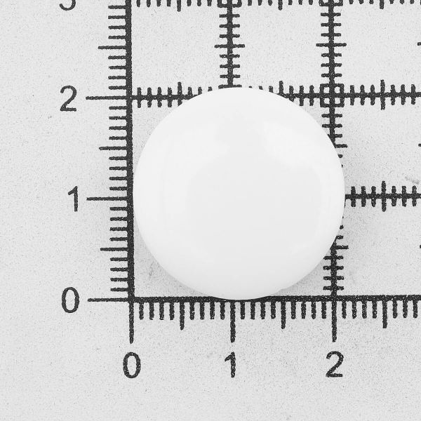 Пуговицы на ножке 32L (20мм), пластик (White (белый)), NE68, 36 шт