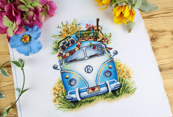 Набор для вышивания нитками МП Студия НВ-875, Музыка путешествий, 27х23 см