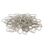 Рамка прямоугольная металл 31х15х2 мм (никель), 100 шт