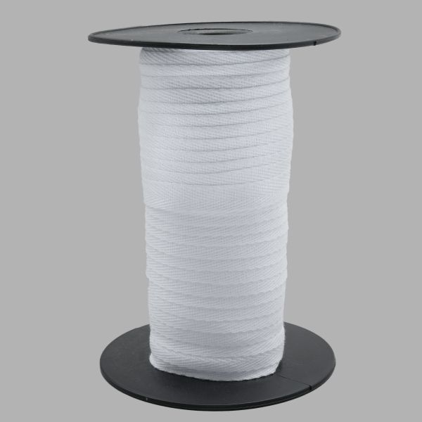 Тесьма (лента) киперная (100 х/б) 13 мм / 50 метров, отбеленный