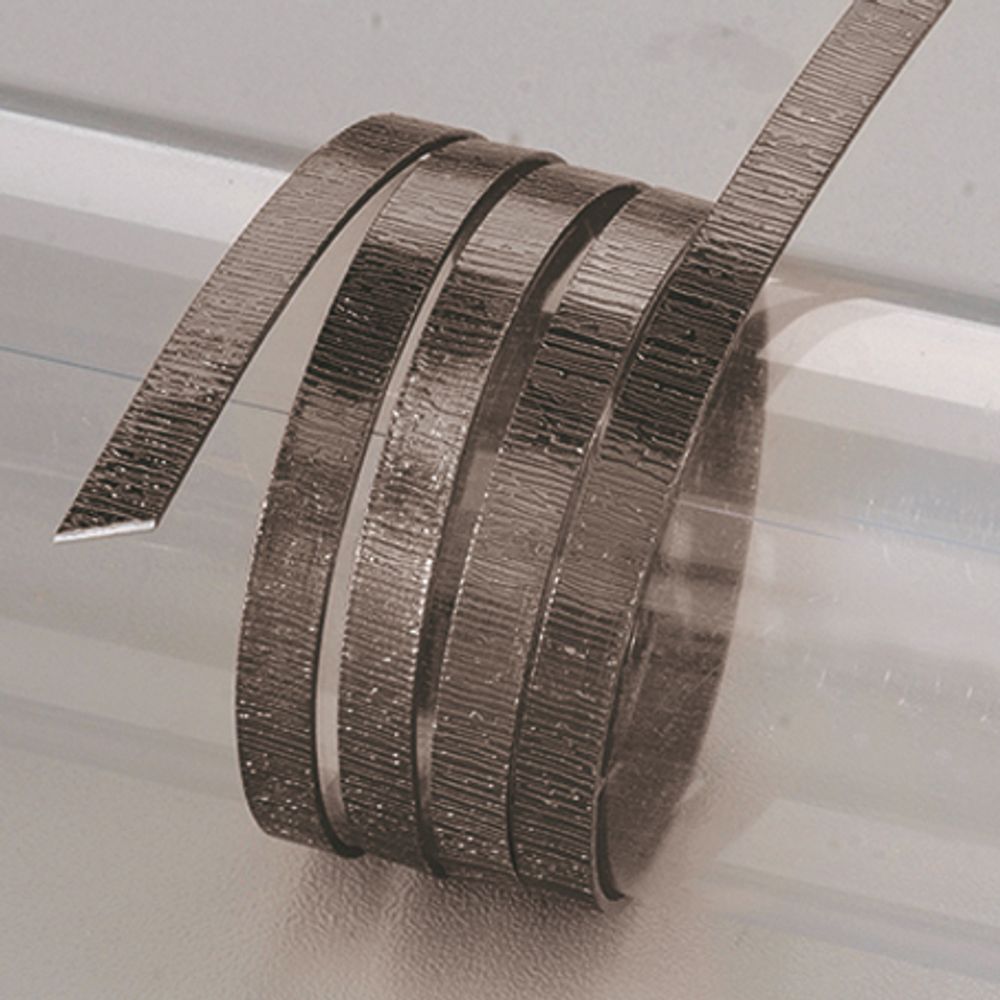 Алюминиевая ювелирная проволока со структурной поверхностью 1х5 мм, 2 м, черный, Efco