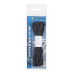 Шнурки хлопковые 8 мм, 150 см, 1 пар(a), №06 т.серый, Gamma ХБ-321/8