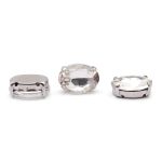 Хрустальные стразы в цапах овальной формы, белый 10х14 мм, 5 шт, ОЦ001НН1014