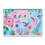 Альбом для рисования 100 г/м², A4 29х20.5 см, 32 л. на скобе, 5 шт, 000216 Цветочная фантазия, Светоч 32АЛСК4_0_3_9