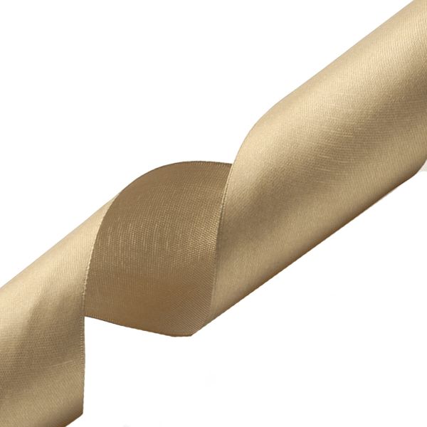 Лента атласная 1-сторонняя 50.0 мм / 22.86±1 метров, 069 т.бежевый, Globus