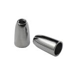 Наконечник для шнура металл колокол ⌀3,5/6,5 мм, 14х8 мм, мет. цв.никель, 20 шт