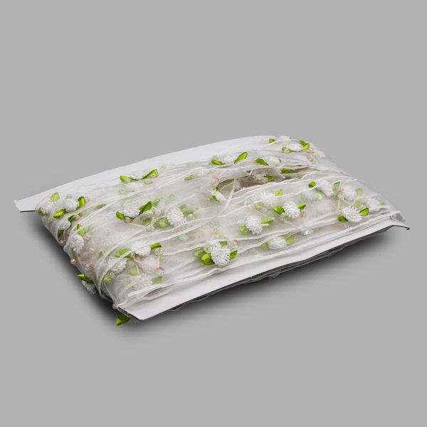 Тесьма отделочная капрон 4,1 см / 18,28 м (белый), 0385-4090