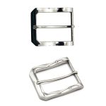 Пряжка ременная металл 40 мм мет. никель, 4 шт, BIG