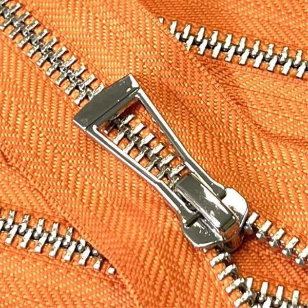 Молния металл Т5 (5 мм) 1 зам., н/раз., 18 см, никель, D006 сочный апельсин, MaxZipper Premium, 6 шт