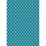 Ткань для пэчворка Peppy Грамотейка, рулон 112 см / 5 метров, ГР-11 ромбы синий, Peppy