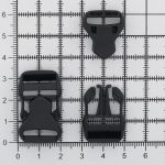 Фастекс (пряжка трезубец) пластик 15 мм, 20 шт, черный