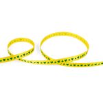 Лента атласная с рисунком _6.0 мм / 22.8 метров, S1/020 сердечки/желтый, Gamma ALP-061