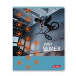 Тетрадь ученическая общая, A5+ 96 л. на скобе 60 г/м², белизна 100%, 5 шт, клетка в термоусадочной пленке, 000780 На скорости, Светоч 96ТЕТк-001