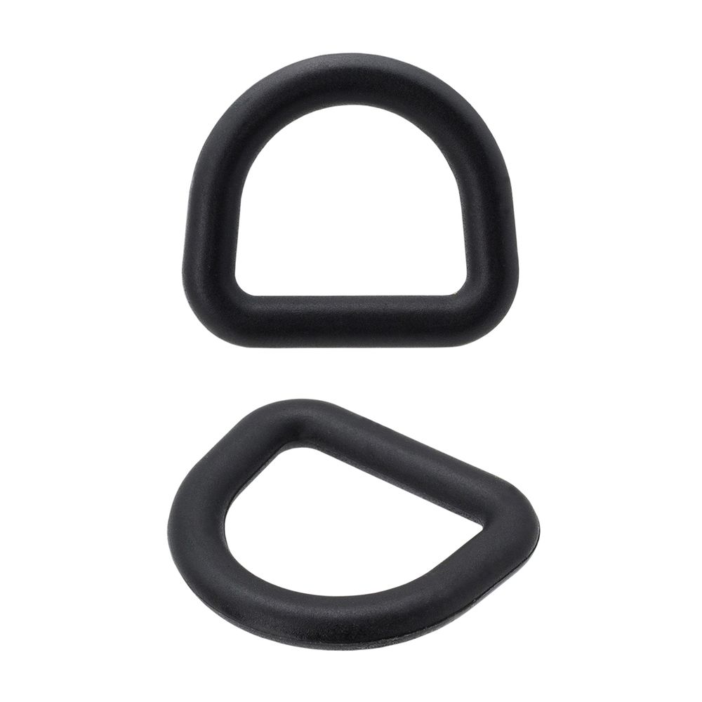 Полукольцо пластик ацеталь 20 мм, черный, 20 шт