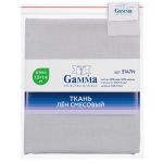 Льняная ткань 210±5 г/м², 150х140 см, №050 серый, Gamma 5147N