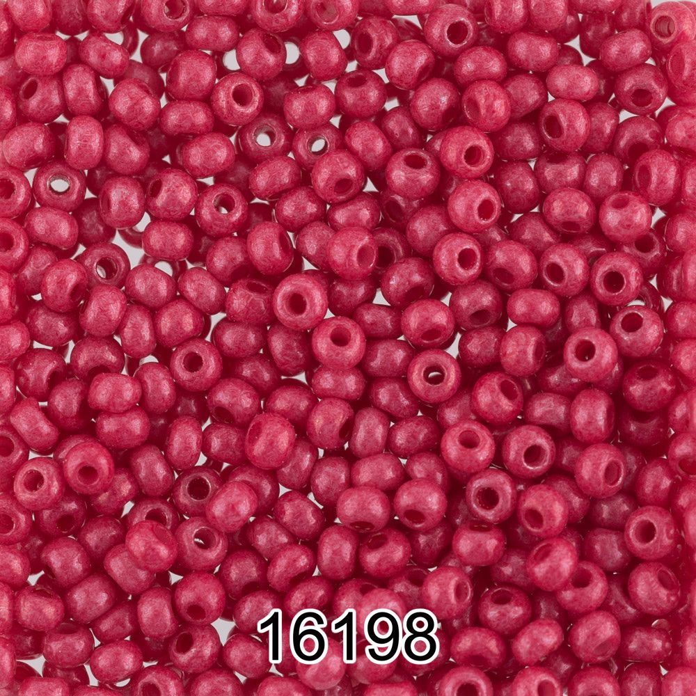 Бисер Preciosa круглый 10/0, 2.3 мм, 500 г, 16198 (Ф010) брусника