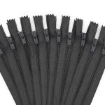 Молния спираль (витая) брючная Arta Т4 (4 мм) 1 зам., н/раз., 20 см, цв. 301 графит, уп.10 шт