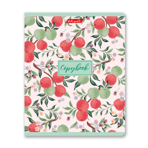 Тетрадь ученическая общая, софт-тач ламинация, A5+ 96 л. на скобе 60 г/м², белизна 100%, 5 шт, клетка в термоусадочной пленке, 000787 Розовая дымка, Светоч 96ТЕТк-006