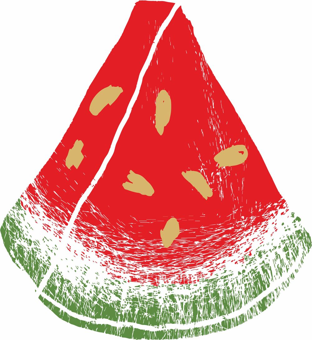 Термоаппликация Gamma Термотрансфер M №06, 1 шт, M-621 Долька арбуза 11х12 см