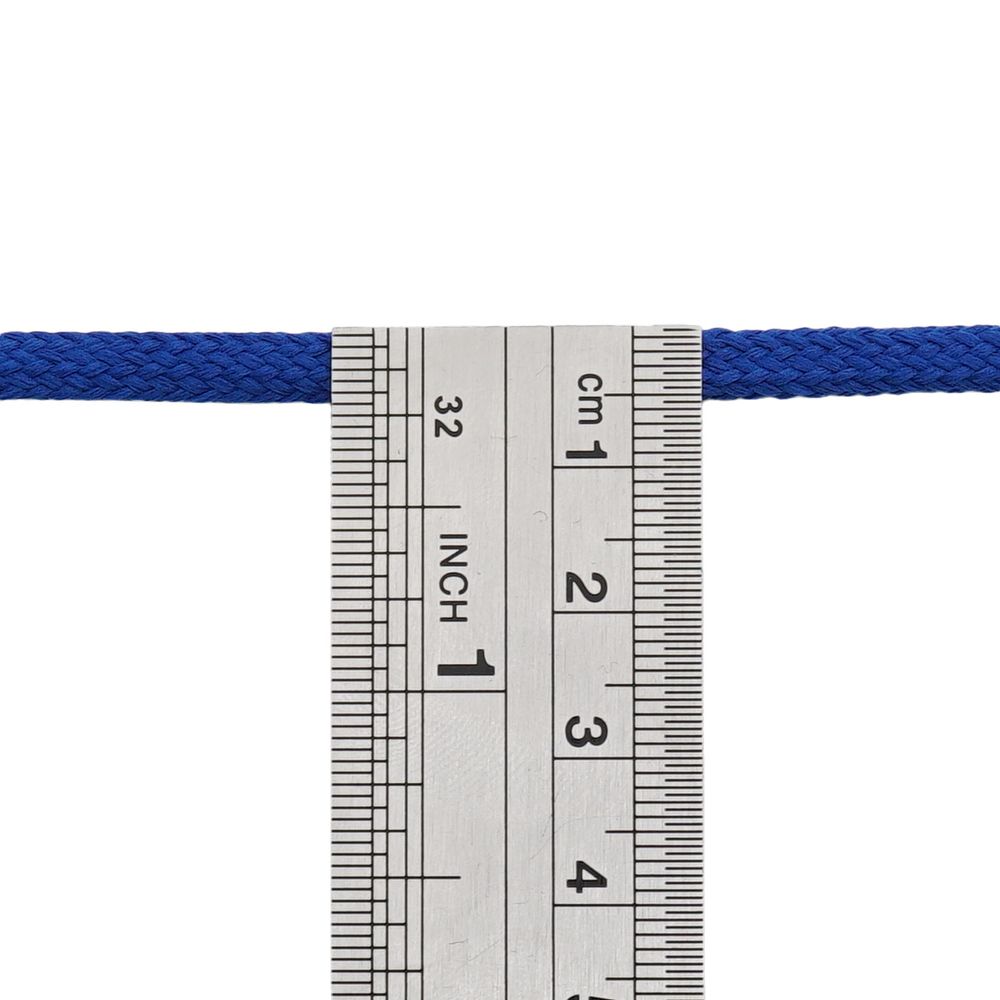 Шнур обувной плетеный ⌀6.0 мм / 100 метров, (диаметр ±1 мм), 171 т.васильковый