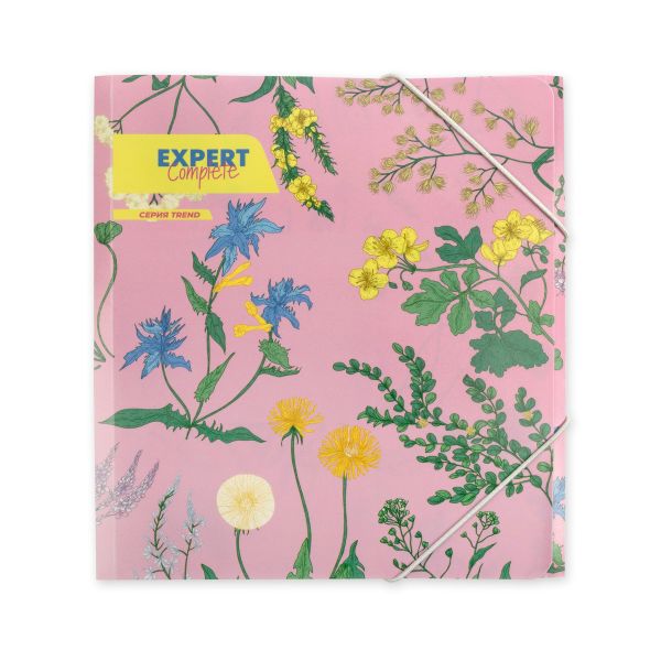 Папка на резинке A5 ECRF-05 450 мкм 25 мм, песок, 6 шт, №01-Цветочки, Expert Complete ECRF-05