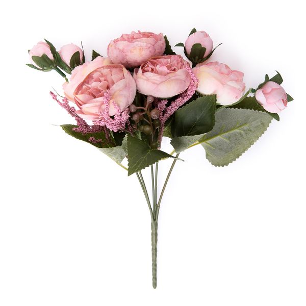 Растение искусственное Роза 28 см, 3 шт, 01, Blumentag ATJ-30