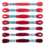 Мулине Gamma набор Спектр, цв.cherry, 7 мотков по 8 метров