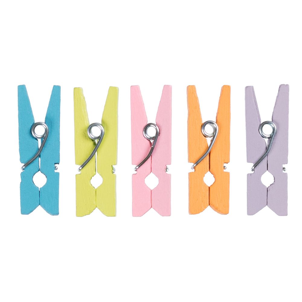 Прищепки декоративные 2.5 см, 125 шт, 07 Весна, Mr.Painter DKN-04