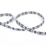 Лента (тесьма) жаккардовая 10.0 мм / 25±1 метров, Орнамент для северных народов, рис 9737 черный, Gamma C3853 (C3752)