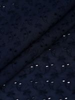 Ткань шитьё (прошва) 100 г/м², 150 см / 2 метра, TBY.Emb.8067.16, 16 т.синий