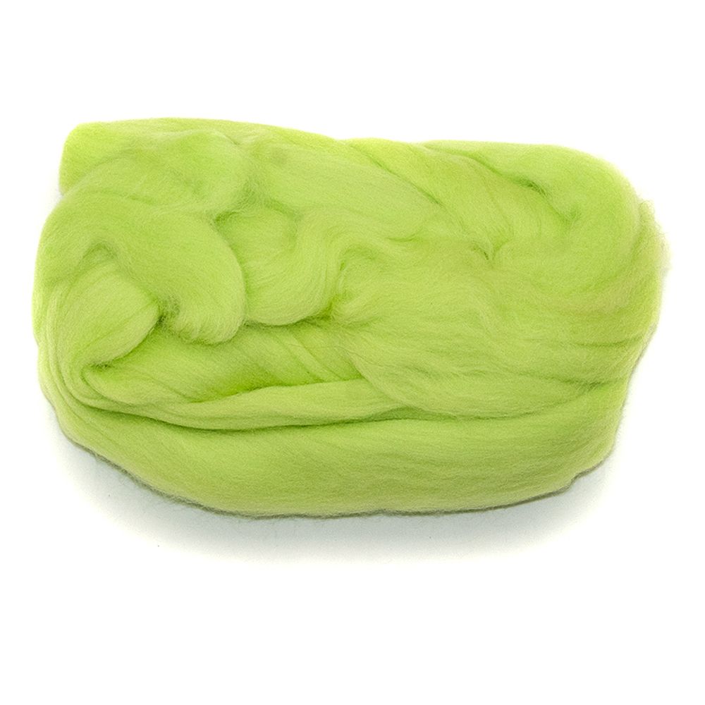 Шерсть для валяния Камтекс п/тонкая 1х50 г, (26-28 мкр), 026 салат Шерсть для валяния Камтекс п/тонкая 1х50 г, (26-28 мкр), 026 салат