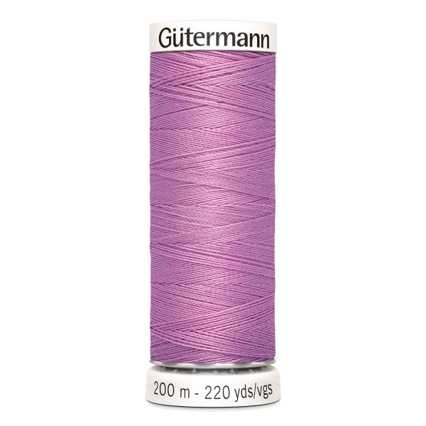 Нитки универсальные Gutermann Sew-all, 200м, 211 нежно сиренево-розовый, 5 катушек